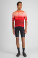 SPORTFUL Cyklistický dres s krátkym rukávom - FLOW SUPERGIARA - červená