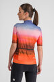 SPORTFUL Cyklistický dres s krátkym rukávom - FLOW SUPERGIARA - červená/modrá