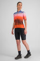 SPORTFUL Cyklistický dres s krátkym rukávom - FLOW SUPERGIARA - červená/modrá