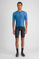 SPORTFUL Cyklistický dres s krátkym rukávom - LIGHT - modrá