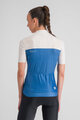 SPORTFUL Cyklistický dres s krátkym rukávom - PISTA W - modrá/biela