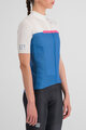 SPORTFUL Cyklistický dres s krátkym rukávom - PISTA W - modrá/biela