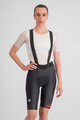 SPORTFUL Cyklistické nohavice krátke s trakmi - FIANDRE W - čierna