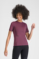 SPORTFUL Cyklistické tričko s krátkym rukávom - SUPERGIARA W - bordová