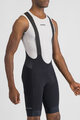 SPORTFUL Cyklistické nohavice krátke s trakmi - SUPERGIARA 2 - čierna