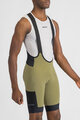 SPORTFUL Cyklistické nohavice krátke s trakmi - SUPERGIARA 2 - zelená