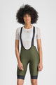 SPORTFUL Cyklistické nohavice krátke s trakmi - GIARA 2 W - zelená