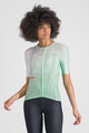 SPORTFUL Cyklistický dres s krátkym rukávom - LIGHT W - zelená/biela