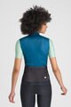 SPORTFUL Cyklistický dres s krátkym rukávom - SUPERGIARA LOGO W - modrá/zelená