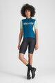 SPORTFUL Cyklistický dres s krátkym rukávom - SUPERGIARA LOGO W - modrá/zelená
