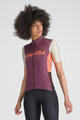 SPORTFUL Cyklistický dres s krátkym rukávom - SUPERGIARA LOGO W - bordová