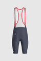 SPORTFUL Cyklistické nohavice krátke s trakmi - PULSE HERITAGE - modrá