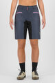 KARPOS Cyklistické nohavice krátke bez trakov - BALLISTIC EVO W - modrá/čierna