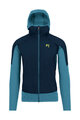 KARPOS Cyklistická vetruodolná bunda - LAVAREDO - modrá/svetlo modrá