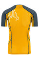 KARPOS Cyklistické tričko s krátkym rukávom - LAVAREDO - žltá/čierna
