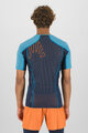 KARPOS Cyklistické tričko s krátkym rukávom - LAVAREDO - čierna/modrá