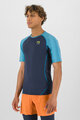 KARPOS Cyklistické tričko s krátkym rukávom - LAVAREDO - čierna/modrá