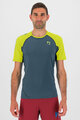 KARPOS Cyklistické tričko s krátkym rukávom - LAVAREDO - zelená/žltá