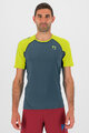 KARPOS Cyklistické tričko s krátkym rukávom - LAVAREDO - zelená/žltá