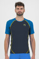 KARPOS Cyklistické tričko s krátkym rukávom - LAVAREDO - čierna/modrá