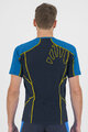KARPOS Cyklistické tričko s krátkym rukávom - LAVAREDO - čierna/modrá