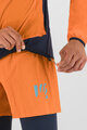 KARPOS Cyklistická vetruodolná bunda - LOT EVO - oranžová/čierna