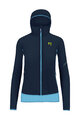 KARPOS Cyklistická vetruodolná bunda - LOT EVO W - modrá