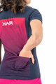 KARPOS Cyklistický dres s krátkym rukávom - VERVE EVO W - modrá/ružová