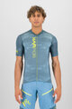 KARPOS Cyklistický dres s krátkym rukávom - GREEN FIRE - žltá/modrá