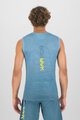 KARPOS Cyklistické tričko bez rukávov - VERVE MESH - modrá