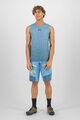 KARPOS Cyklistické tričko bez rukávov - VERVE MESH - modrá