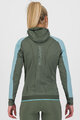 KARPOS Cyklistická zateplená bunda - LAVAREDO WINTER W - modrá/zelená