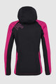 KARPOS Cyklistická vetruodolná bunda - LAVAREDO WINTER KIDS - ružová/čierna
