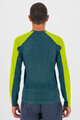 KARPOS Cyklistické tričko s dlhým rukávom - LAVAREDO - zelená/žltá