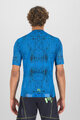 KARPOS Cyklistický dres s krátkym rukávom - VAL VIOLA - modrá/zelená