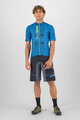 KARPOS Cyklistický dres s krátkym rukávom - VAL VIOLA - modrá/zelená