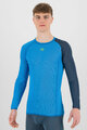 KARPOS Cyklistické tričko s dlhým rukávom - DINAMICO OCTA - modrá