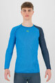KARPOS Cyklistické tričko s dlhým rukávom - DINAMICO OCTA - modrá