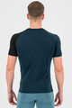 KARPOS Cyklistické tričko s krátkym rukávom - DINAMICO MERINO 130 - modrá/čierna