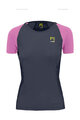 KARPOS Cyklistické tričko s krátkym rukávom - LAVAREDO EVO W - čierna/ružová