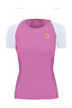 KARPOS Cyklistické tričko s krátkym rukávom - LAVAREDO EVO W - ružová/biela
