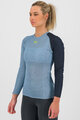 KARPOS Cyklistické tričko s dlhým rukávom - DINAMICO OCTA W - modrá