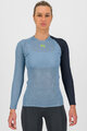 KARPOS Cyklistické tričko s dlhým rukávom - DINAMICO OCTA W - modrá