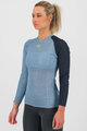 KARPOS Cyklistické tričko s dlhým rukávom - DINAMICO OCTA W - modrá