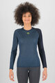 KARPOS Cyklistické tričko s dlhým rukávom - DINAMICO OCTA W - modrá