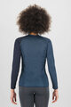 KARPOS Cyklistické tričko s dlhým rukávom - DINAMICO OCTA W - modrá