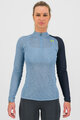 KARPOS Cyklistické tričko s dlhým rukávom - DINAMICO OCTA W - modrá