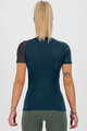 KARPOS Cyklistické tričko s krátkym rukávom - DINAMICO MERINO 130 W - modrá/čierna