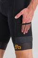 SPORTFUL Cyklistické nohavice krátke s trakmi - PETER SAGAN SUPERGIARA - čierna