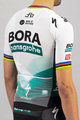 SPORTFUL Cyklistický dres s krátkym rukávom - BOMBER BORA - biela/zelená